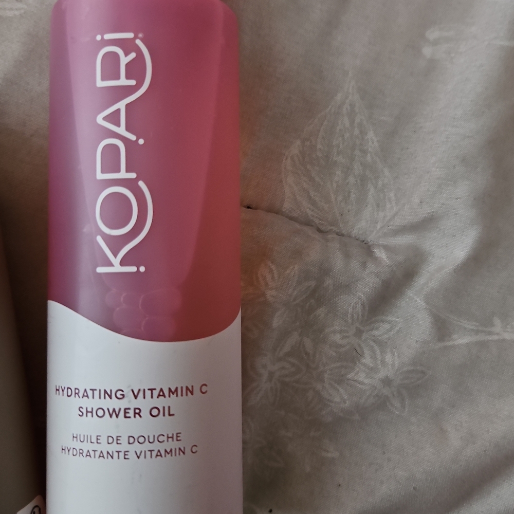 Kopari Pink and White Vitamin C Shower Oil
